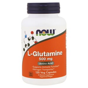 Аминокислота NOW L-Glutamine 500 mg (120 капсул) (фото modal nav 1)