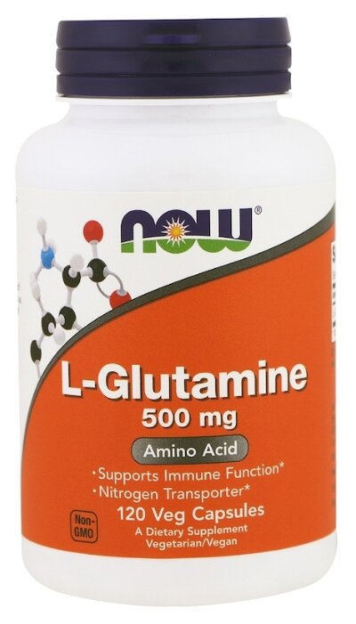 Аминокислота NOW L-Glutamine 500 mg (120 капсул) (фото modal 1)