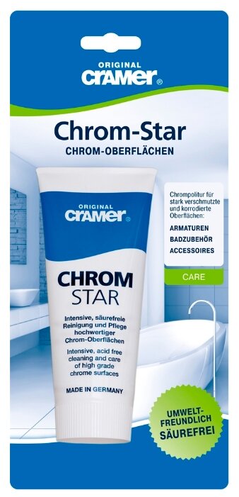 Original CRAMER паста Chrom-Star для очистки и полировки хромированных поверхностей (фото modal 3)