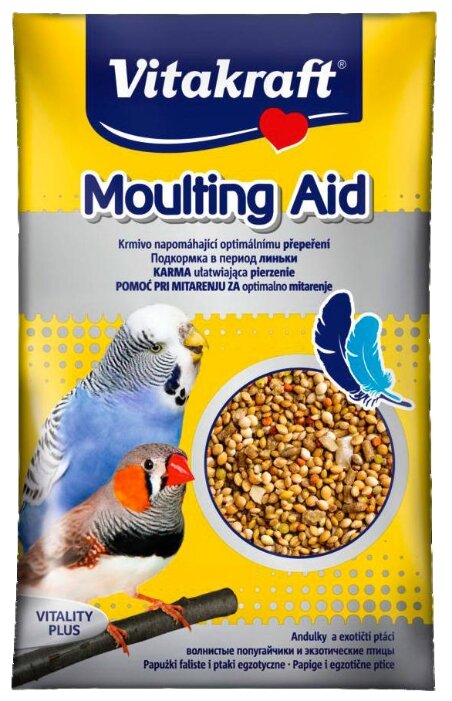 Добавка в корм Vitakraft для волнистых попугаев Moulting Aid в период линьки (фото modal 1)