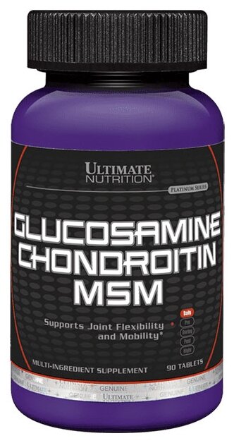 Препарат для укрепления связок и суставов Ultimate Nutrition Glucosamine Chondroitin MSM (90 шт.) (фото modal 1)