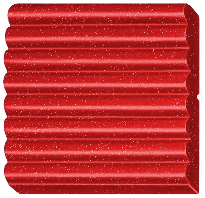 Полимерная глина FIMO Effect запекаемая красный с блестками (8020-202), 57 г (фото modal 2)