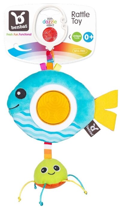 Подвесная игрушка Benbat Dazzle Friends Rattle Toy Рыбка (TT126) (фото modal 3)