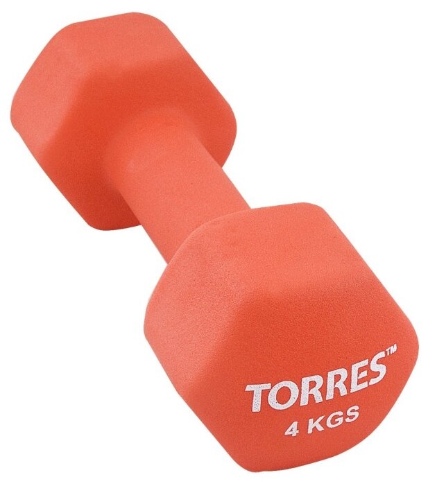 Гантель цельнолитая TORRES PL55014 4 кг (фото modal 1)