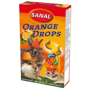 Лакомство для кроликов, грызунов Sanal Orange Drops (фото modal nav 1)