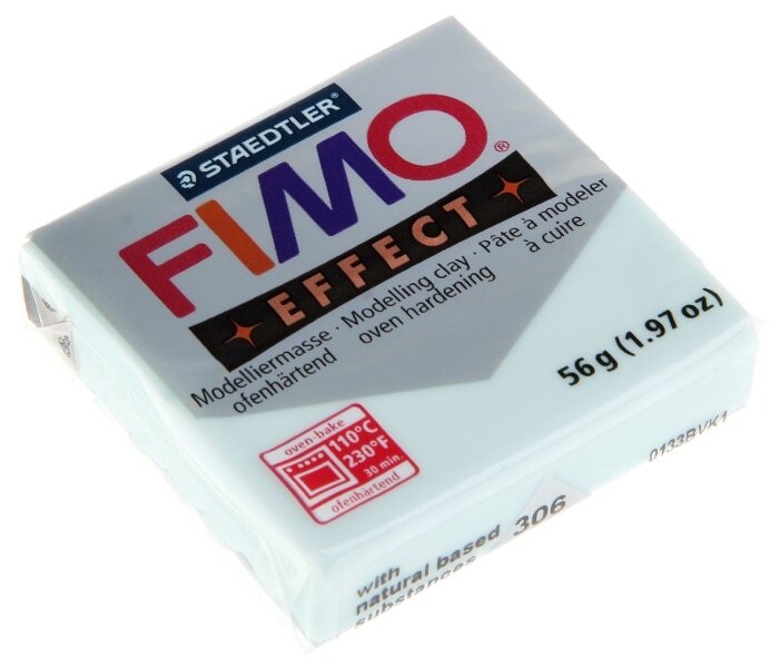 Полимерная глина FIMO Effect запекаемая голубой ледяной кварц (8020-306), 57 г (фото modal 1)
