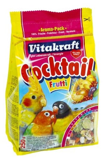 Добавка в корм Vitakraft для средних попугаев коктейль фруктовый (фото modal 4)