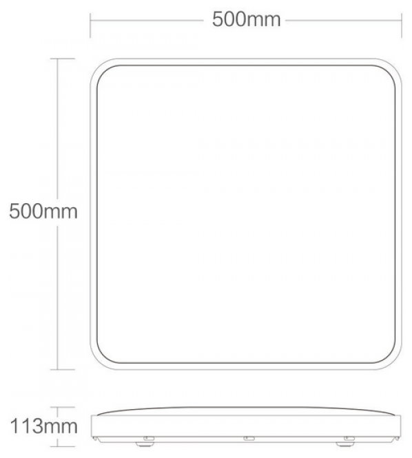 Светодиодный светильник Xiaomi Yeelight LED Ceiling Lamp Plus Star Trail (YLXD21YL) 50 см (фото modal 3)