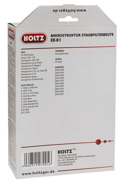 Holtz Синтетические пылесборники EX-01 (фото modal 3)