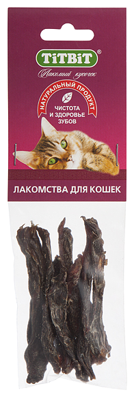 Лакомство для кошек Titbit Филе говяжье (соломка) (фото modal 1)