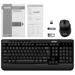Клавиатура и мышь SVEN Comfort 3500 Wireless Black USB (фото modal nav 9)
