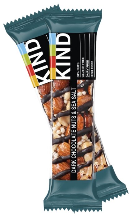 Ореховый батончик KIND Dark Chocolate Nuts & Sea Salt, 12 шт (фото modal 5)