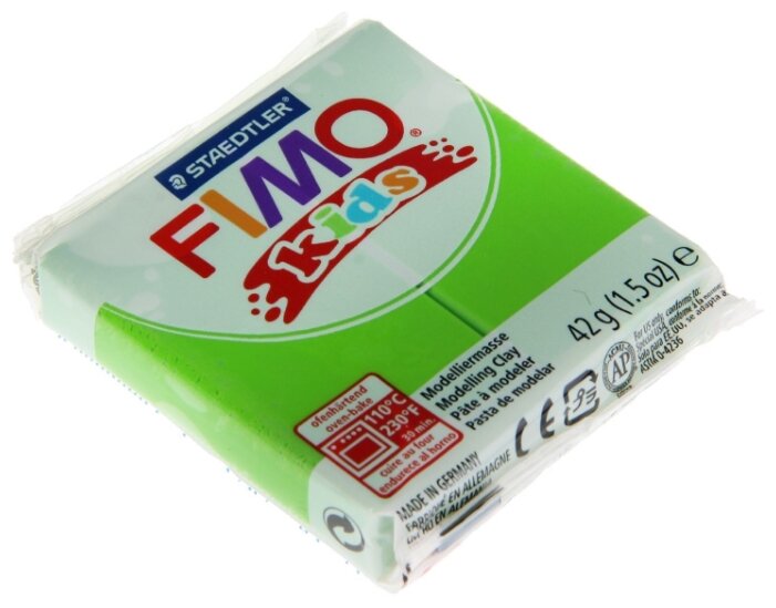 Полимерная глина FIMO kids 42 г светло-зеленый (8030-51) (фото modal 1)