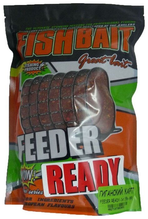 Прикормочная смесь FishBait Feeder Ready Гигантский карп (фото modal 1)