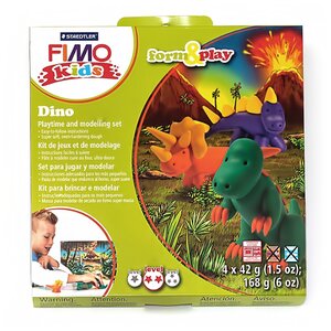 Полимерная глина FIMO kids form&play Детский набор Дино (8034 07 LZ) (фото modal nav 1)