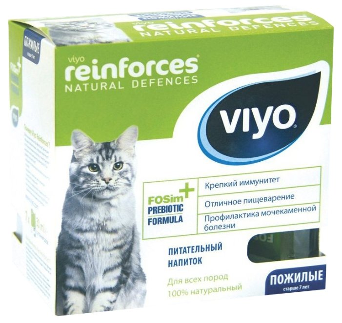 Напиток-пребиотик Viyo Reinforces Cat Senior, (фото modal 1)