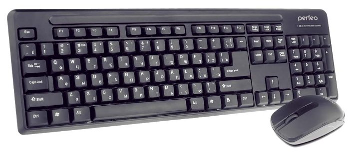Клавиатура и мышь Perfeo PF-215-WL/OP Black USB (фото modal 1)