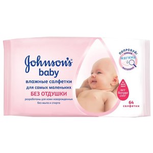 Влажные салфетки Johnson's Baby Без отдушки (фото modal nav 1)