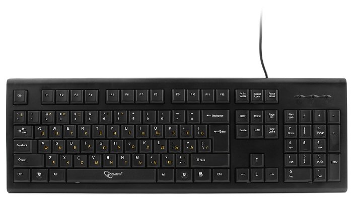 Клавиатура Gembird KB-8353U-BL Black USB (фото modal 1)