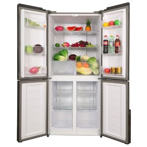 Холодильник Ginzzu NFK-500 Black glass (фото modal nav 2)