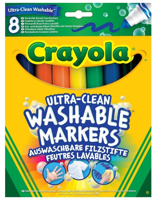 Crayola Фломастеры смываемые 8 шт. (58-8328) (фото modal 1)