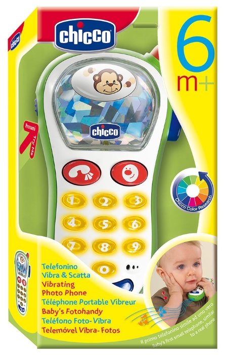 Интерактивная развивающая игрушка Chicco Музыкальный телефон с фотокамерой (фото modal 2)