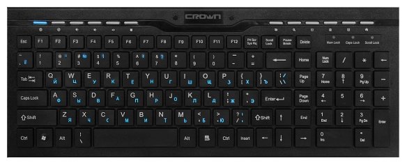 Клавиатура и мышь CROWN CMMK-855 Black USB (фото modal 1)