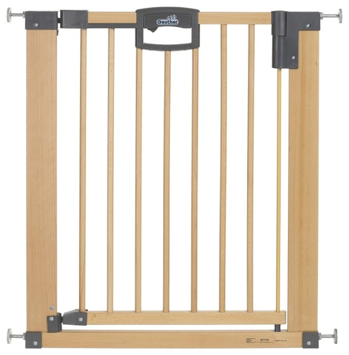 Geuther Ворота безопасности Easy Lock Natural 75.5-83.5 см (фото modal 1)