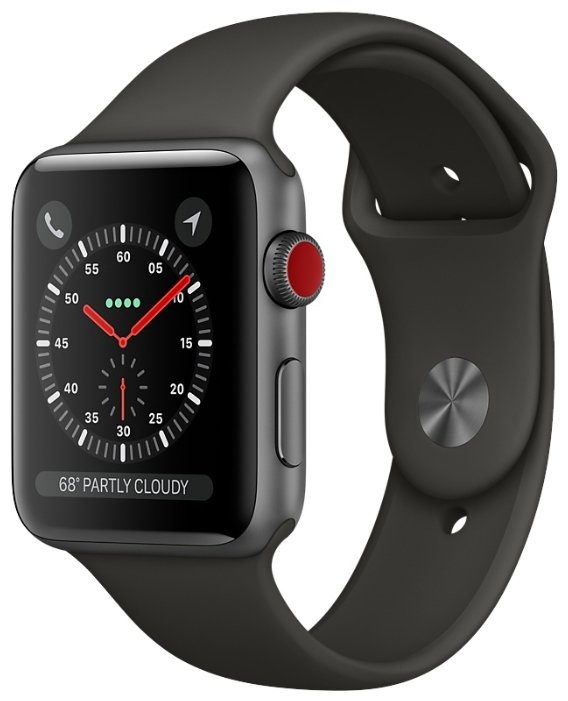 Часы Apple Watch Series 3 Cellular 42mm Aluminum Case with Sport Band (фото modal 5)