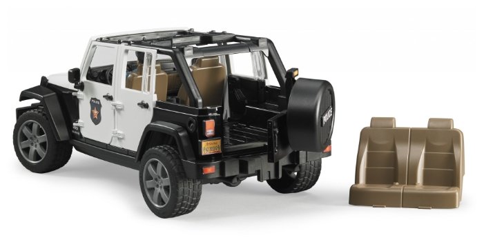 Внедорожник Bruder Jeep Wrangler Unlimited Rubicon Полиция, с фигуркой (02-526) 1:16 31 см (фото modal 3)