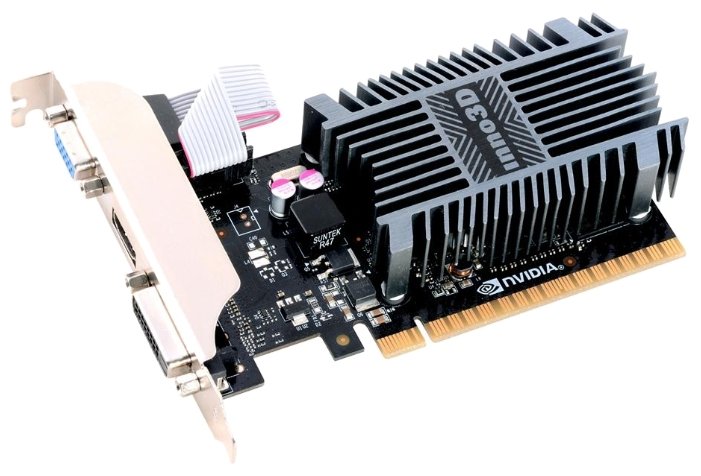 Видеокарта Inno3D GeForce GT 710 954Mhz PCI-E 2.0 2048Mb 1600Mhz 64 bit DVI HDMI HDCP (фото modal 2)