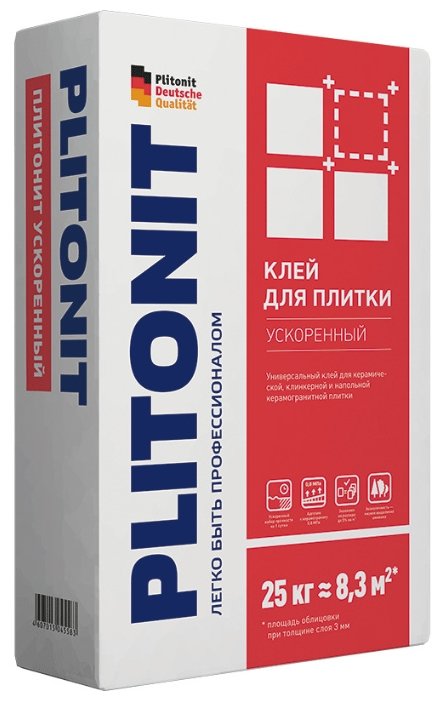 Клей Plitonit Ускоренный 25 кг (фото modal 1)