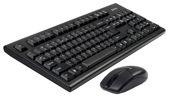 Клавиатура и мышь A4Tech 3100N Black USB (фото modal 1)