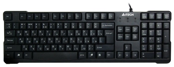 Клавиатура A4Tech KR-750 Black PS/2 (фото modal 1)