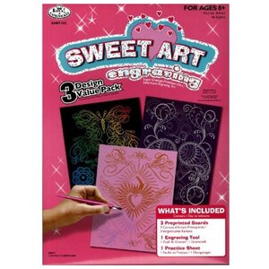 Гравюра Royal & Langnickel Sweet Art. Engraving Art 3 штуки (SART-102) цветная основа (фото modal nav 1)