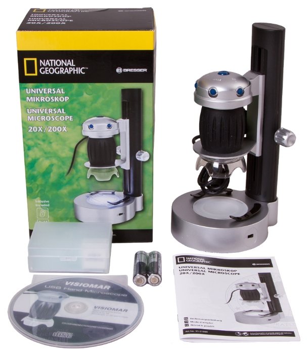 Микроскоп BRESSER National Geographic USB, со штативом (фото modal 8)
