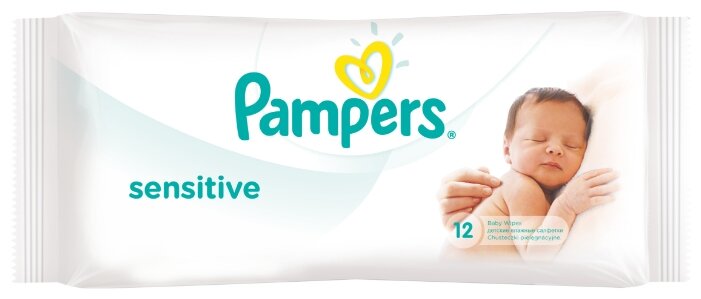 Влажные салфетки Pampers Sensitive (фото modal 1)