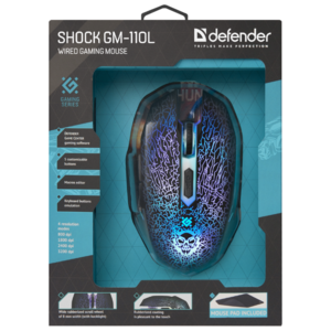 Мышь Defender Shock GM-110L Black USB (фото modal nav 13)