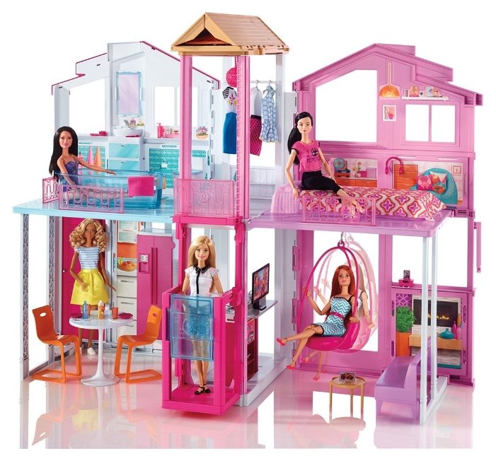 Barbie Городской дом Малибу DLY32 (фото modal 2)
