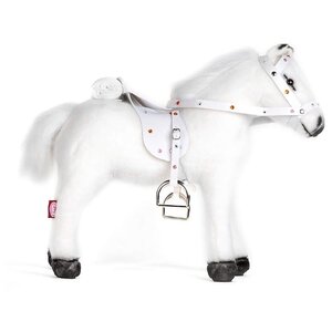 Gotz белая лошадь с седлом и уздечкой, со звуком (3401485) (фото modal nav 2)