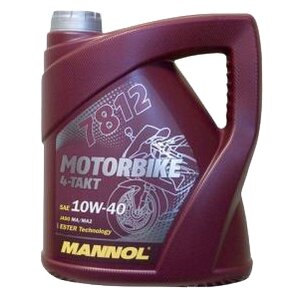 Моторное масло Mannol 7812 Motorbike 4-Takt 4 л (фото modal nav 1)