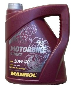 Моторное масло Mannol 7812 Motorbike 4-Takt 4 л (фото modal 1)