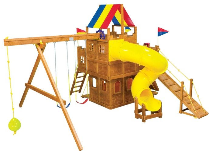 Rainbow Play Systems The Kingdom II with Spiral Slide (фото modal 1)
