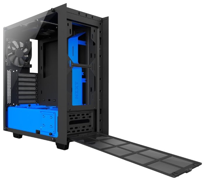Компьютерный корпус NZXT S340 Elite Black/blue (фото modal 9)