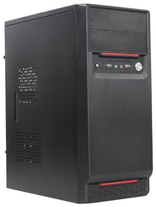 Компьютерный корпус ExeGate AA-324 w/o PSU Black (фото modal 1)