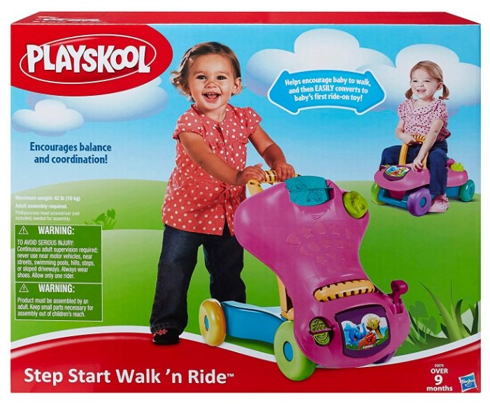 Каталка-игрушка Playskool Explore 'n Grow Step Start Walk 'n Ride (05545) со звуковыми эффектами (фото modal 3)