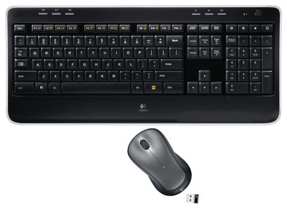 Клавиатура и мышь Logitech Wireless Combo MK520 Black USB (фото modal 1)