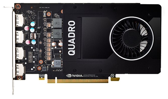 Видеокарта PNY Quadro P2000 PCI-E 3.0 5120Mb 160 bit HDCP (фото modal 1)