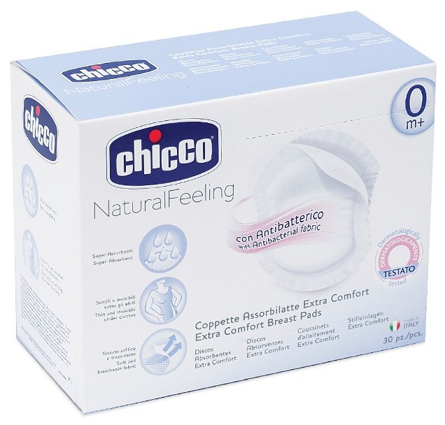 Chicco Антибактериальные прокладки для груди Natural Feeling (фото modal 3)
