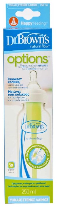 Dr. Brown's Бутылочка полипропиленовая с узким горлом Options, 250 мл (фото modal 2)